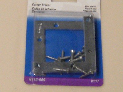 National Corner Braces 3&quot; by 1/2&quot;