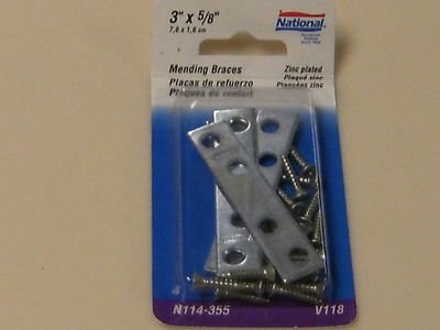 National Mending Braces 3&quot; by 5/8&quot;