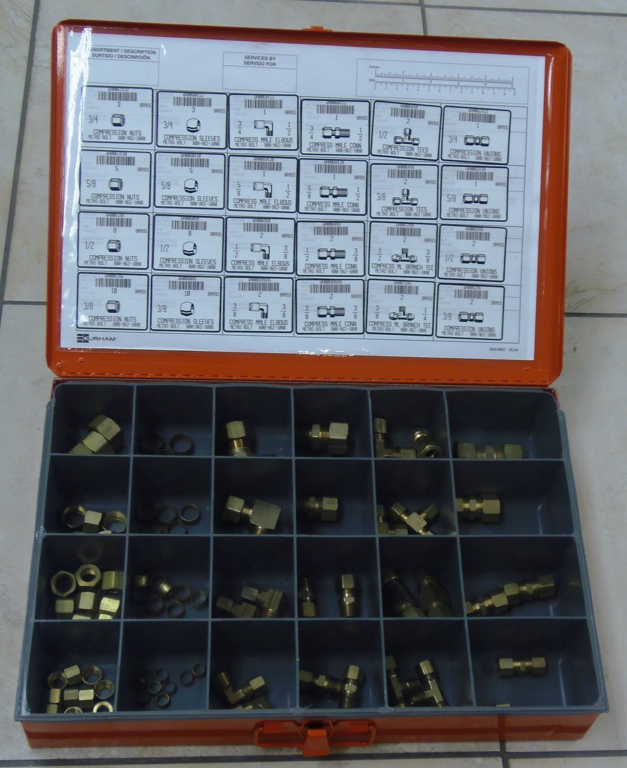 LARGE BRASS COMPRESSION FITTINGS ASSORTMENT