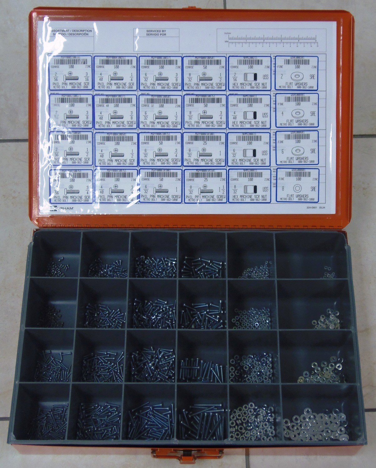 PHILLIP PAN MACHINE SCREW, NUT, WASHER ASSORTMENT