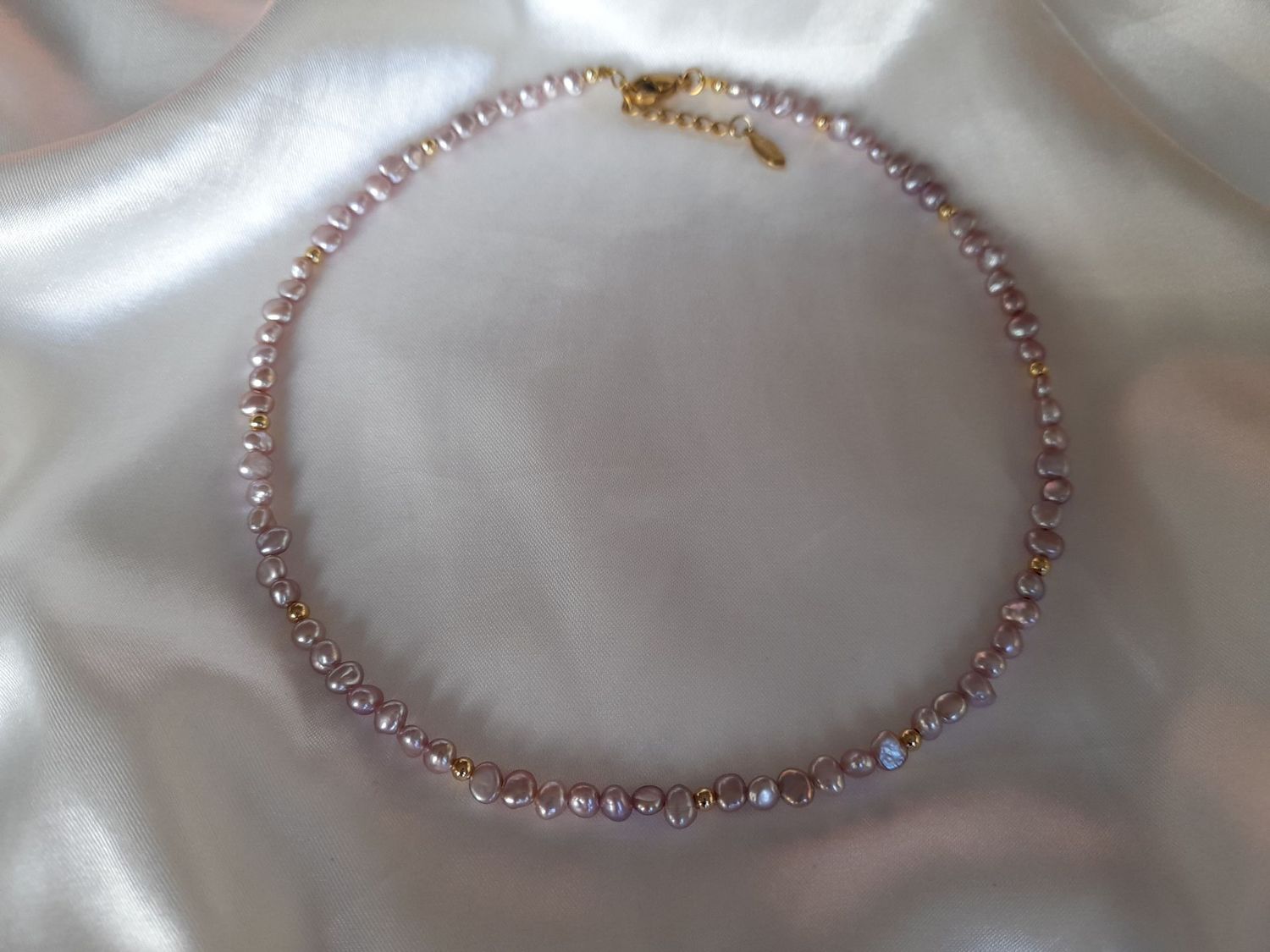 Freshwater Pearl Necklace Moonlit Lilac