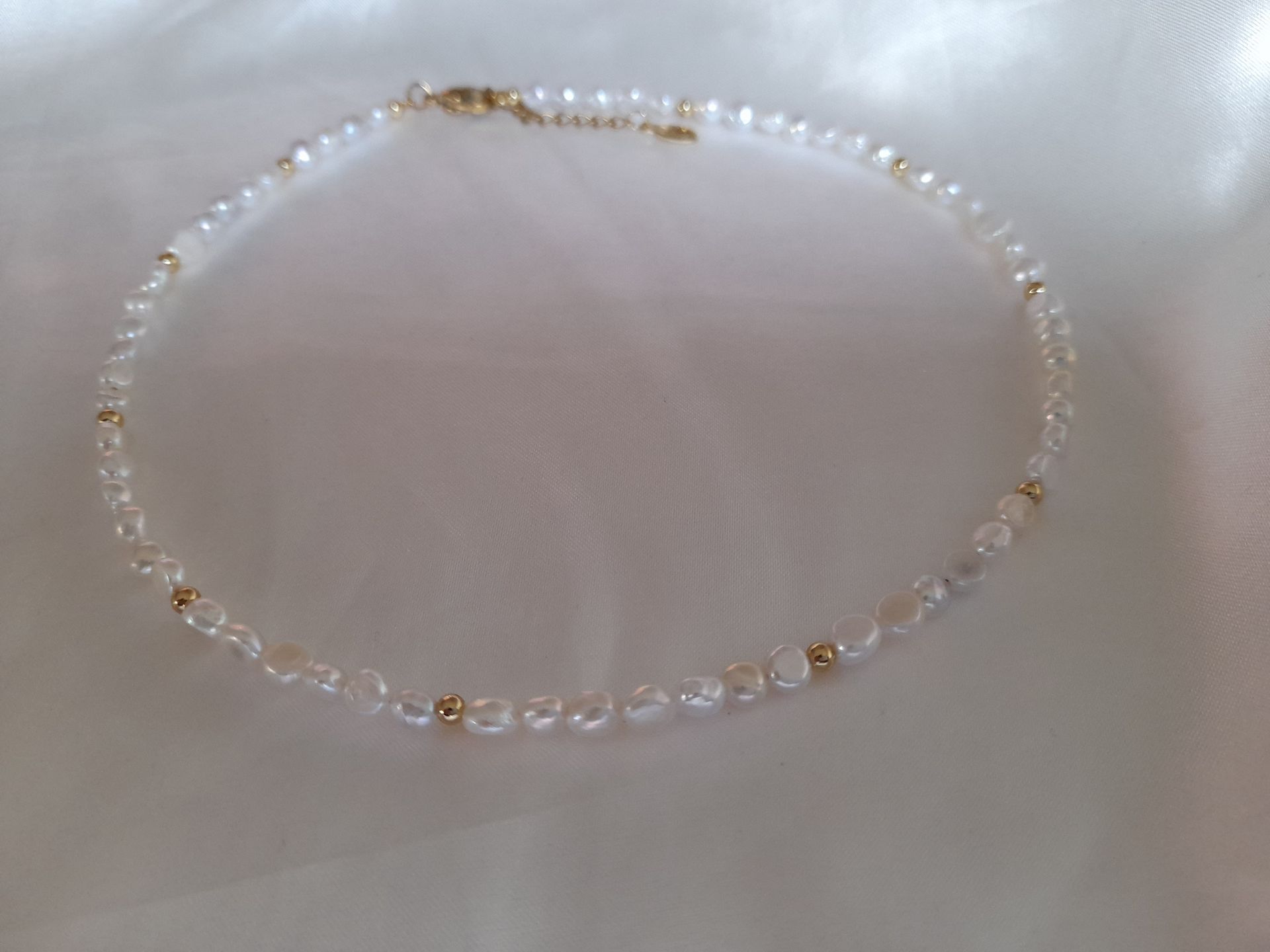 Freshwater Pearl Necklace Golden Dew