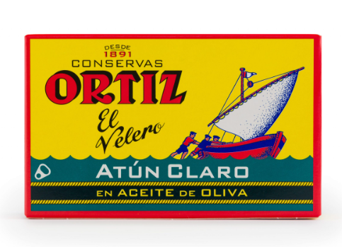 Atun claro en aceite de oliva 120g Ortiz
