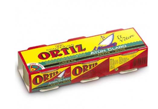 Pack 3+1 Atun claro en aceite de oliva Ortiz
