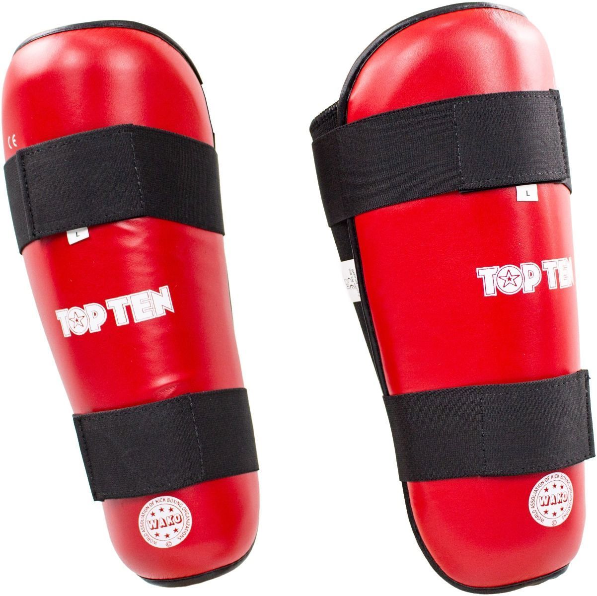 Shinguards Top Ten WAKO – red