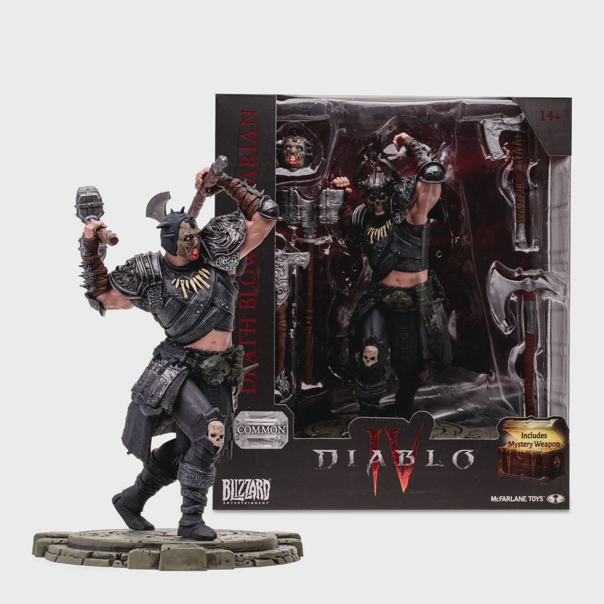 Diablo IV Wave Death Blow Barbarian Common 1:12 Scale Posed Figure