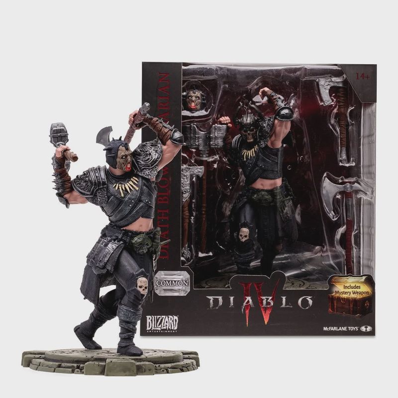 Diablo IV Wave Death Blow Barbarian Common 1:12 Scale Posed Figure