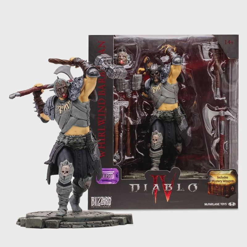 Diablo IV Wave 1 Whirlwind Barbarian Epic 1:12 Scale Posed Figure