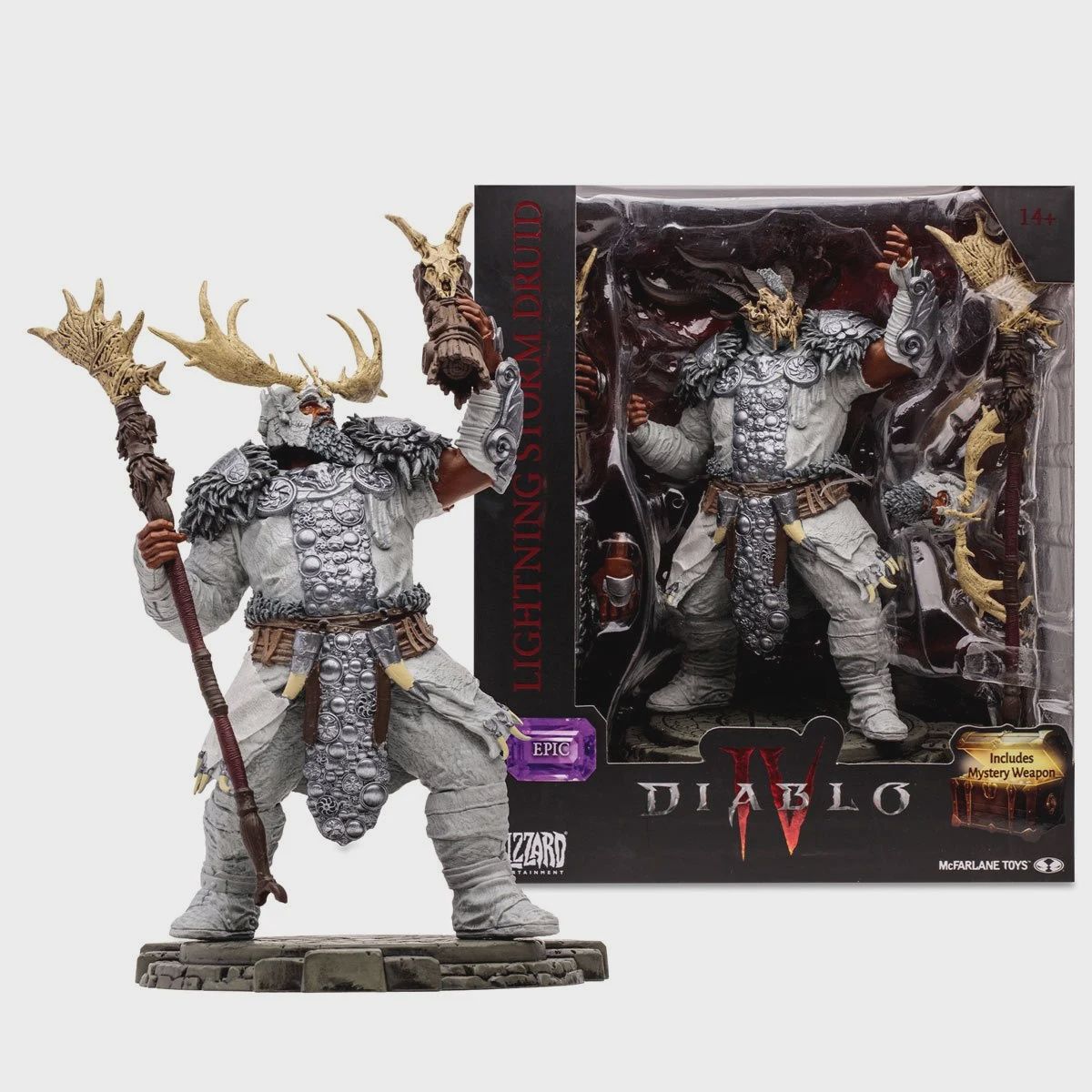 Diablo IV Wave 1 Lightning Storm Druid Epic 1:12 Scale Posed Figure