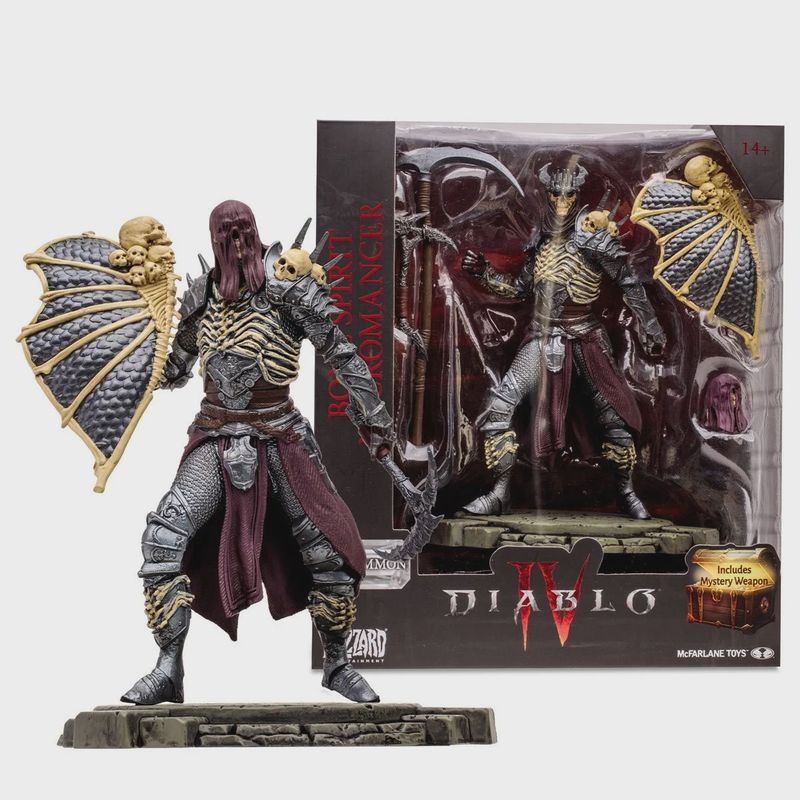 Diablo IV Wave 1 Bone Spirit Necromancer Common 1:12 Scale Posed Figure