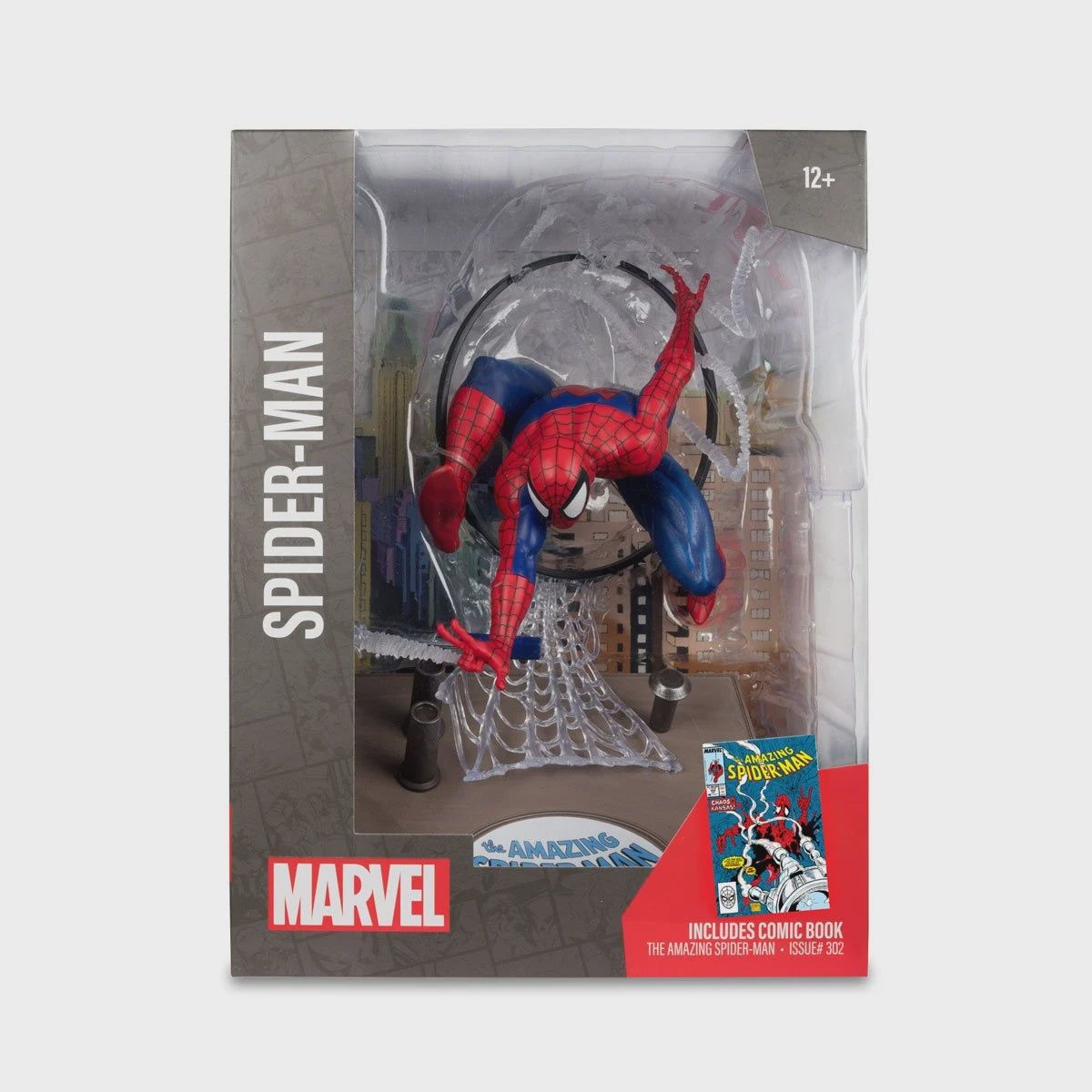 Marvel Spider-Man The Amazing Spider-Man #301 1:6th Scale Posed Figure with Scene and Comic