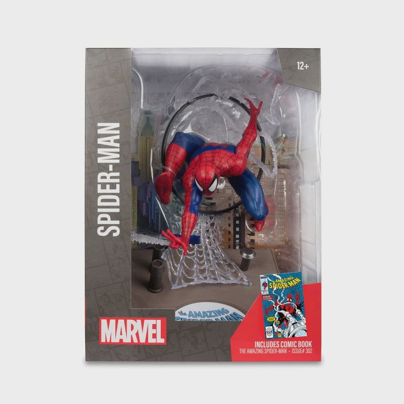 Marvel Spider-Man The Amazing Spider-Man #301 1:6th Scale Posed Figure with Scene and Comic
