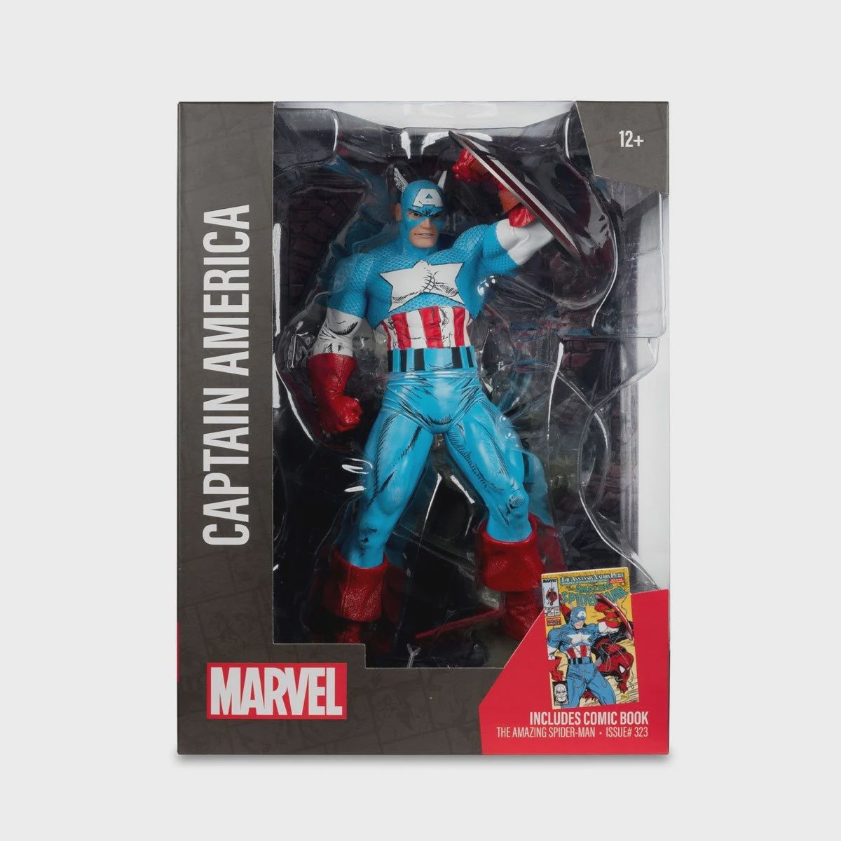 Marvel Wave 1 Captain America The Amazing Spider-Man #323 1:6 Scale Posed Figure with Scene and Comic