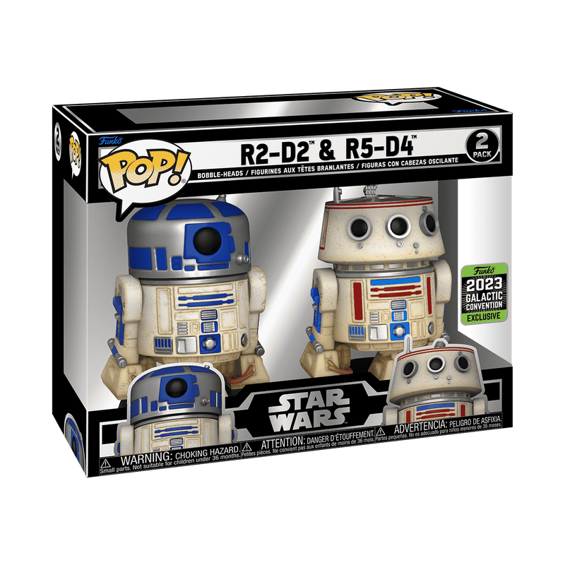 Star Wars R2-D2 &amp; R5-D4 2-Pack NIB (Personal Collection)