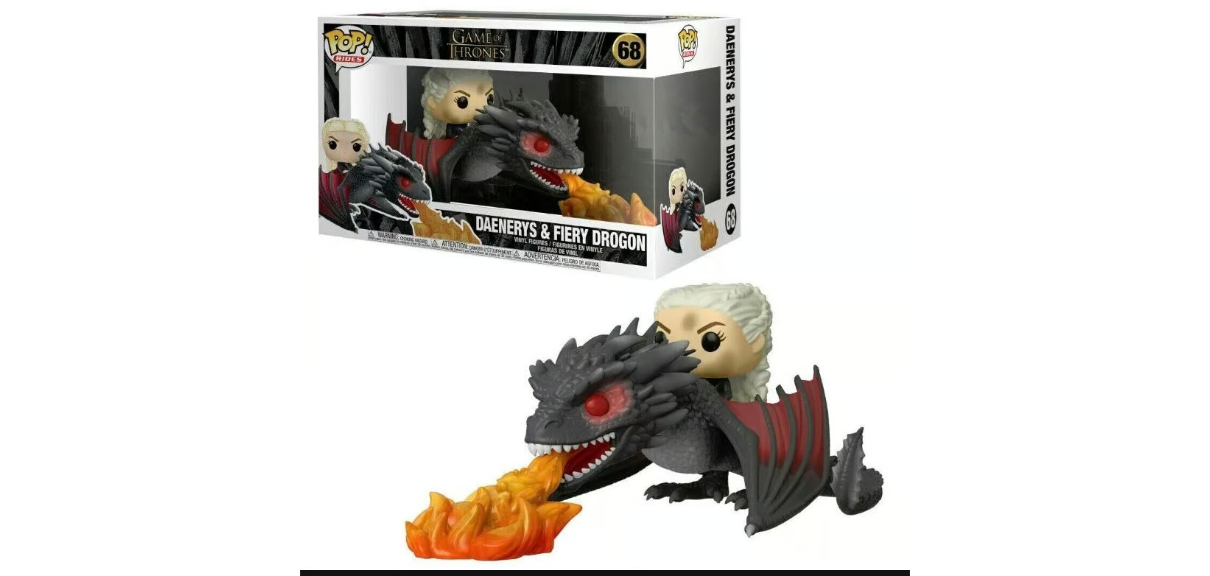 Game of Thrones Daenerys &amp; Fiery Drogon #68 PoP! NIB (Personal Collection)