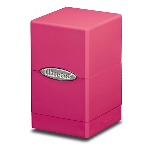 Deckbox: Satin Tower 100+ Solid- Pink, Hot