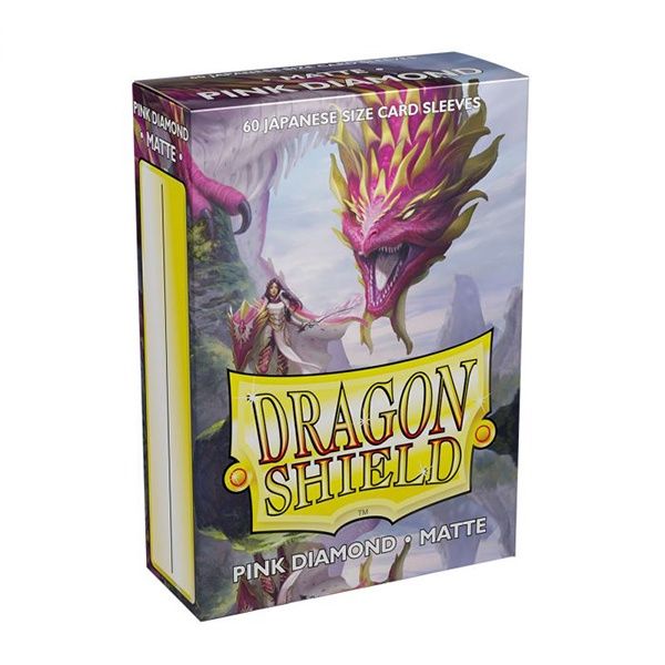 Dragon Shield Sleeves: Japanese- Matte Pink Diamond (60 ct.)