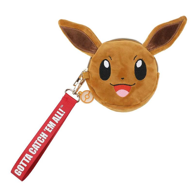 Pokemon Eevee Plush Wristlet Coin Pouch
