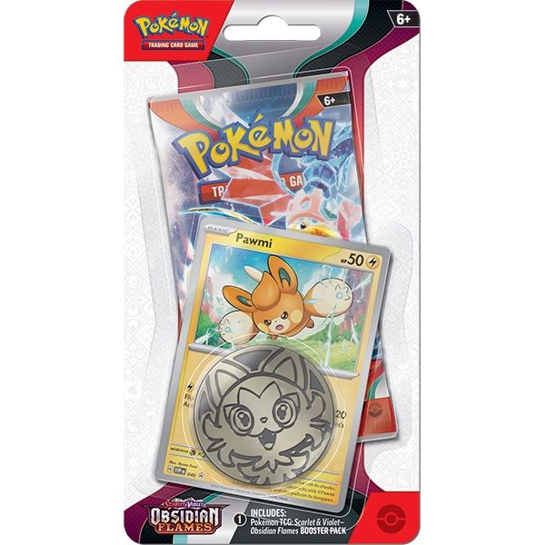 Pokemon TCG: Scarlet &amp; Violet 03 Obsidian Flames- Checklane Blister Display
