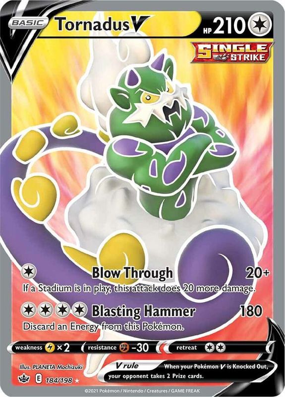 Tornadus V (Full Art) - SWSH06: Chilling Reign (SWSH06)