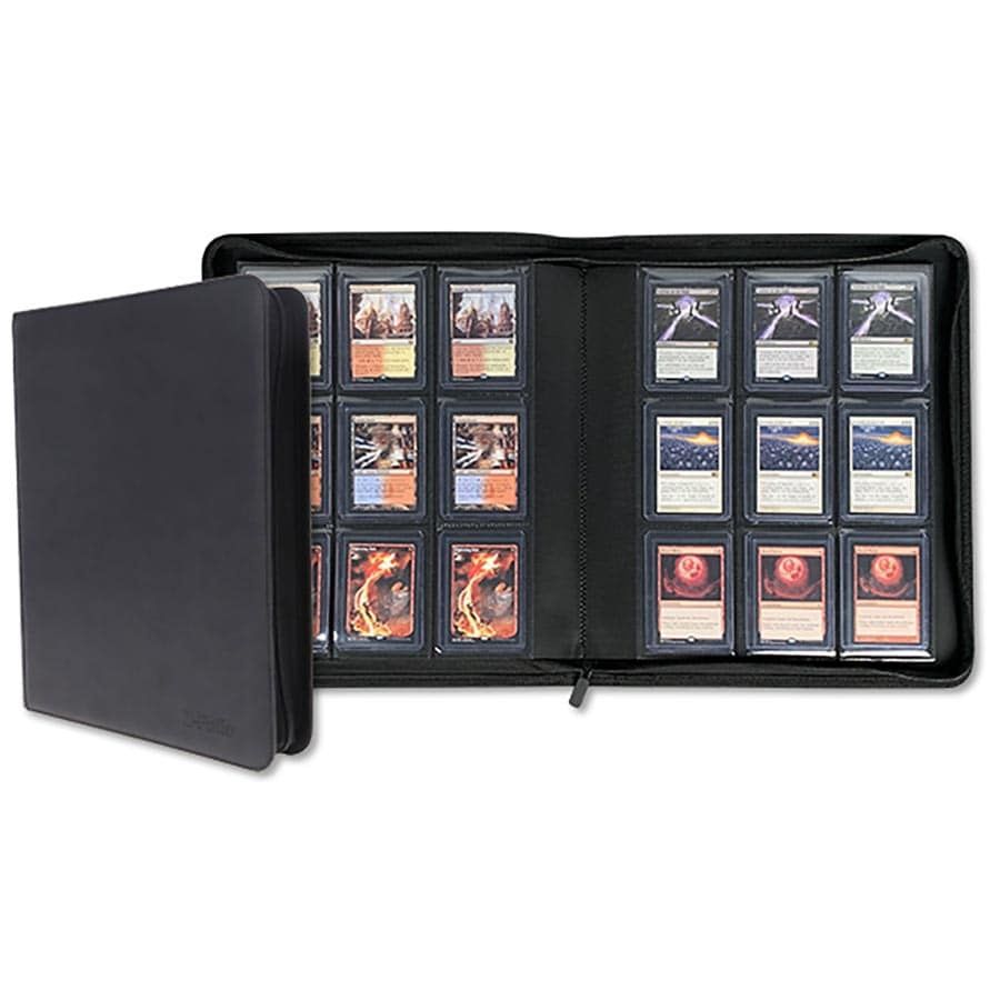 BCW SUPPLIES: Z-FOLIO FOR TOPLOADERS 9-POCKET LX BLACK (1-ZF9LX-TLCH-S-BLK)
