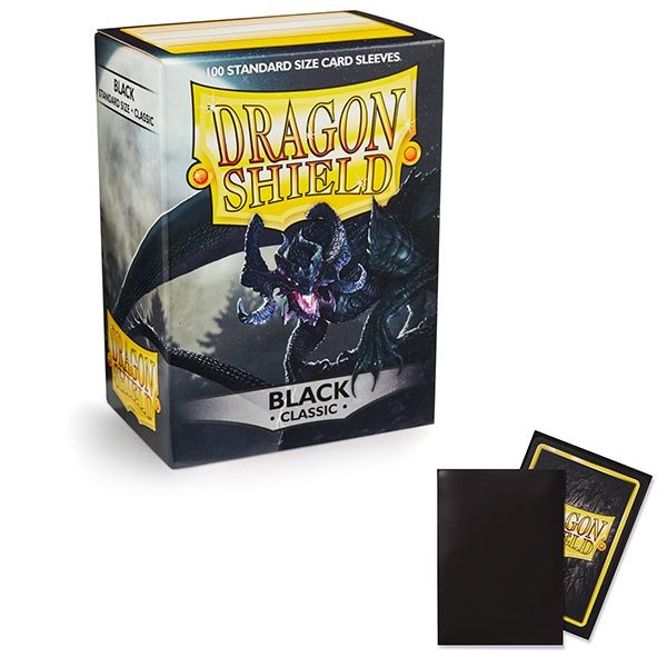 Dragon Shield Sleeves: Standard- Classic Black (100 ct.)