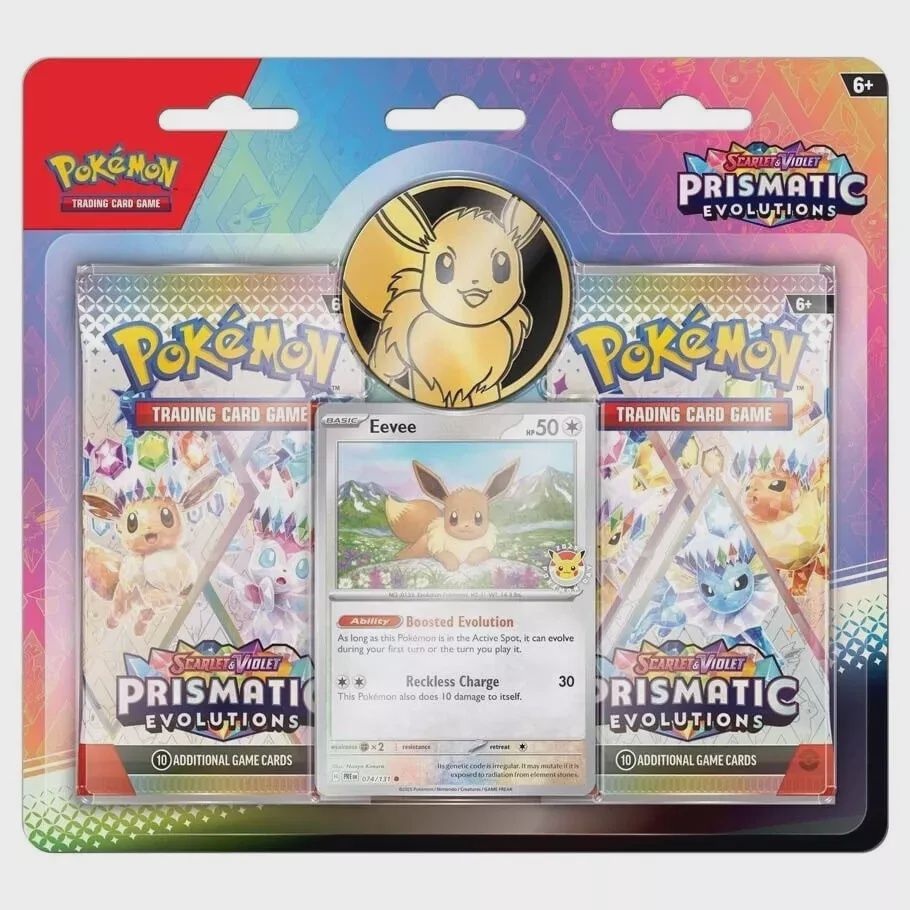 Pokemon TCG: Scarlet &amp; Violet Prismatic Evolutions- 2-Pack Blister