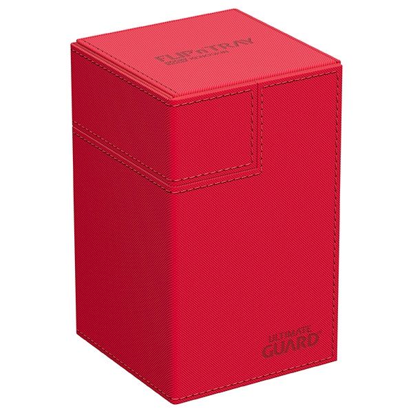 Deck Case: Flip´n´Tray 100+ Standard Size Monocolor- Red