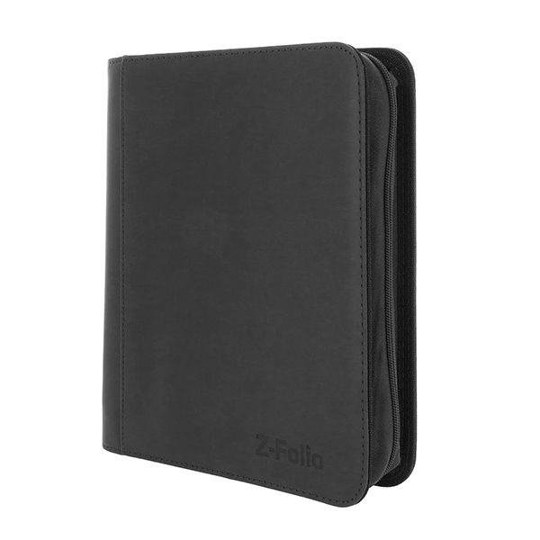 Portfolio: 4-Pocket Zippered LX Toploaders- Black