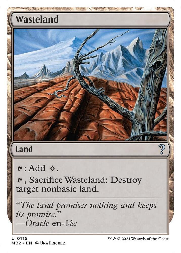 Wasteland (White Border) - Mystery Booster 2 (MB2)