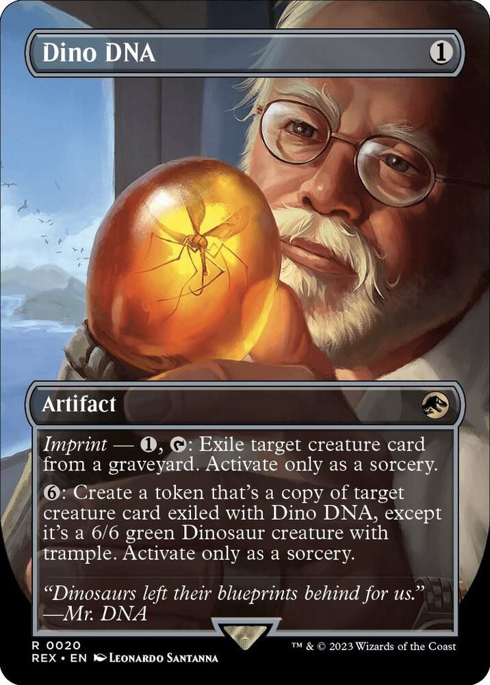 Dino DNA (Borderless) -FOIL  Universes Beyond: Jurassic World Collection (REX)