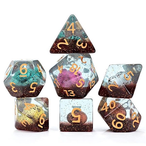 7-Set Cube Inclusion Dice: Dinosaur Eggs
