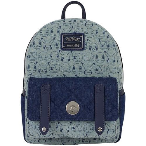 Pokemon Faux Denim Mini Backpack