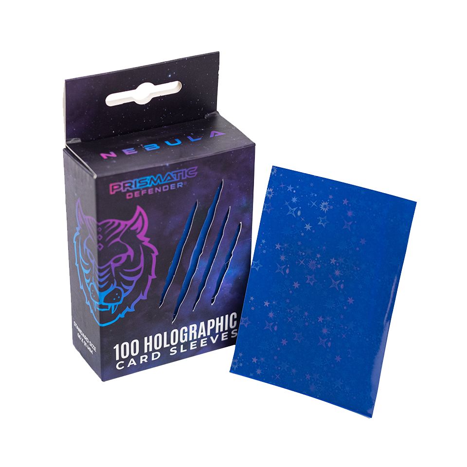 Prismatic Defender-Holographic Card Sleeves-Starfield Holo-Nebula 100ct.