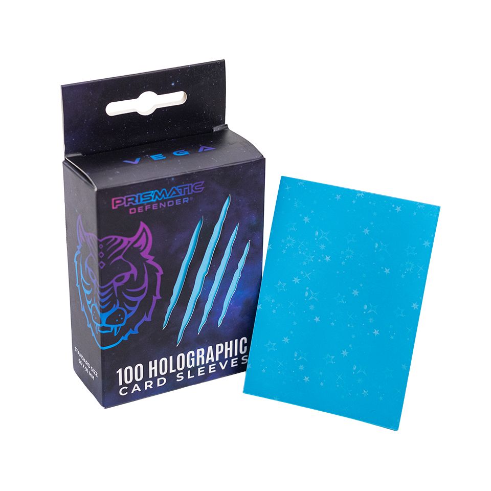 Prismatic Defender-Holographic Card Sleeves-Starfield Holo-Vega 100ct.