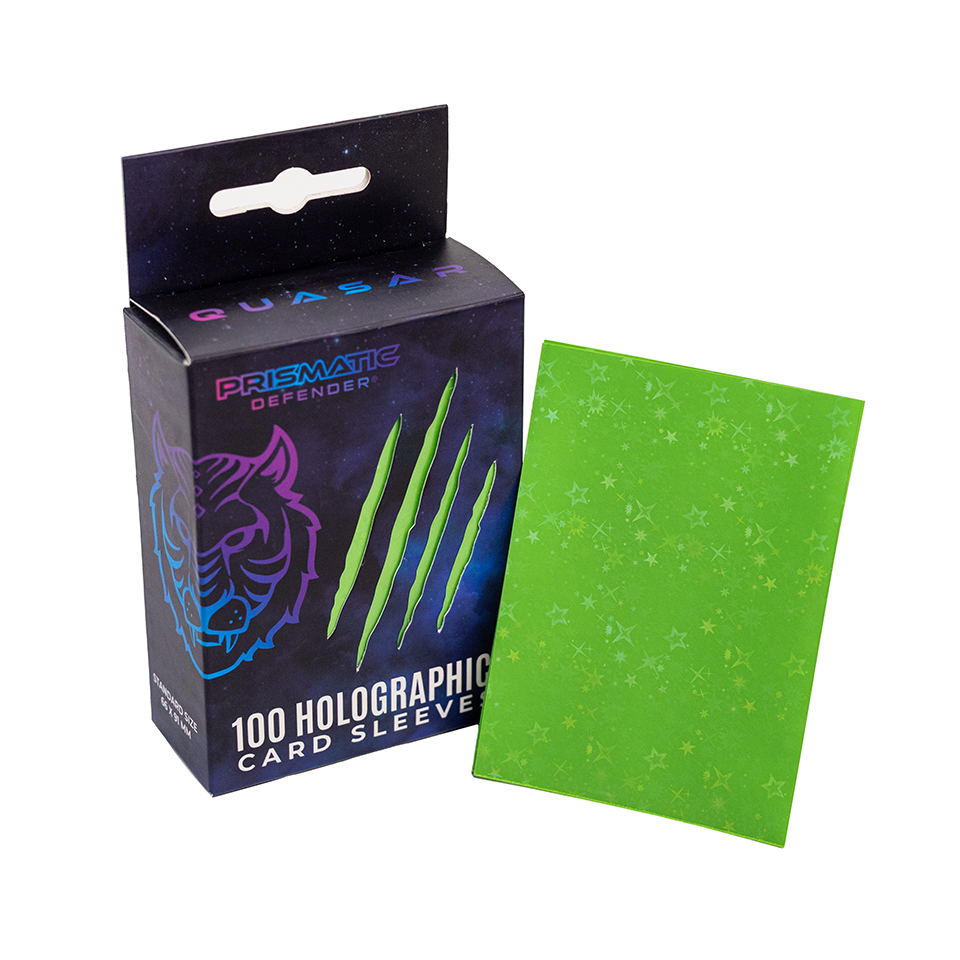 Prismatic Defender-Holographic Card Sleeves-Starfield Holo-Quasar 100ct.