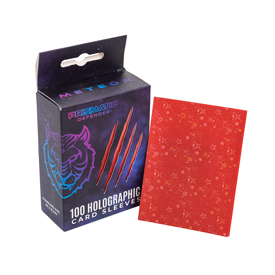 Prismatic Defender-Holographic Card Sleeves-Starfield Holo-Meteor 100ct.