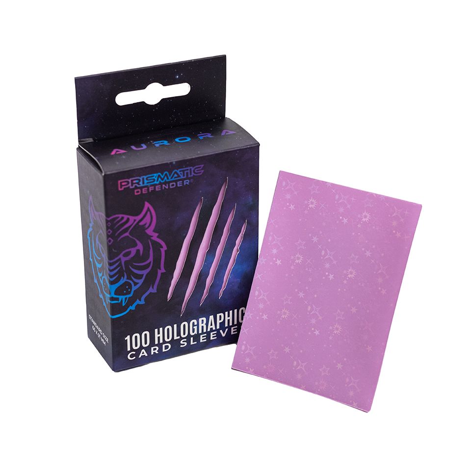 Prismatic Defender-Holographic Card Sleeves-Starfield Holo-Aurora 100ct.