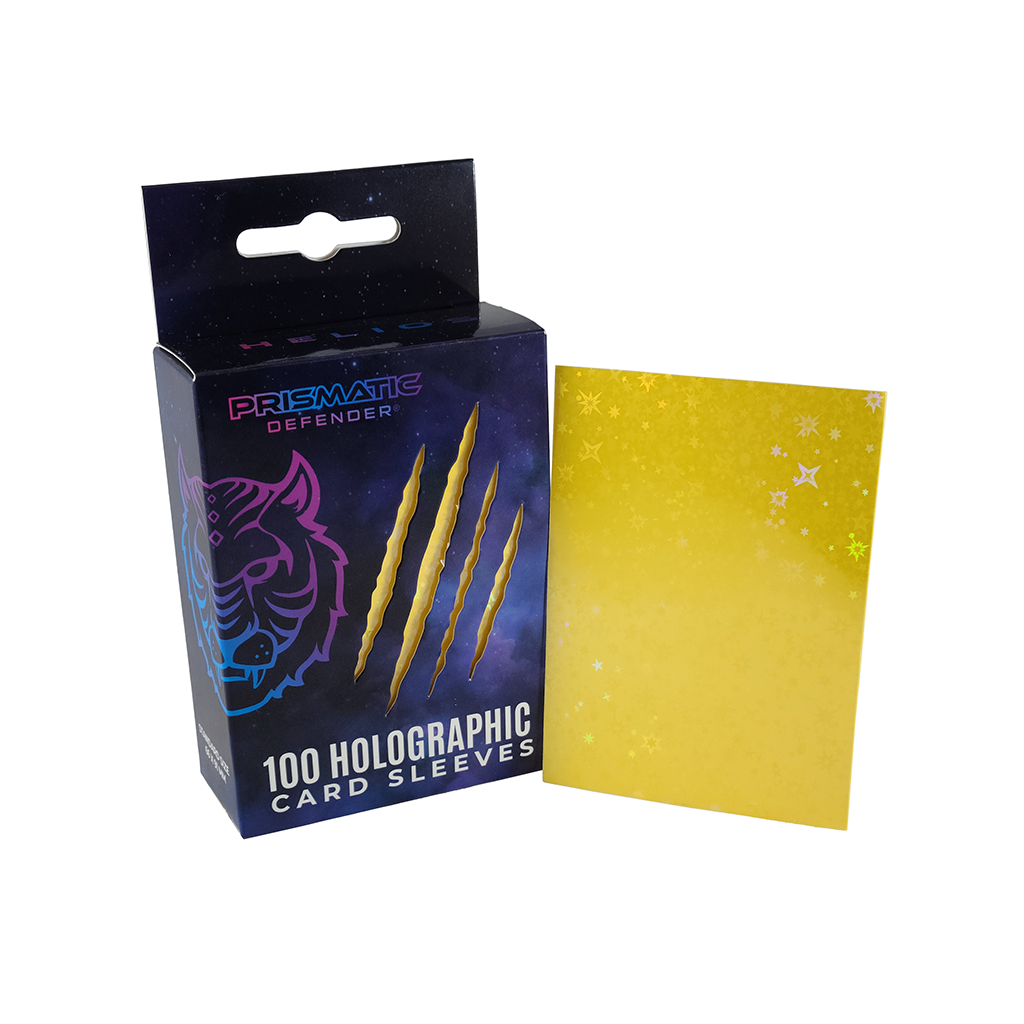 Prismatic Defender-Holographic Card Sleeves-Starfield Holo-Helios 100ct.