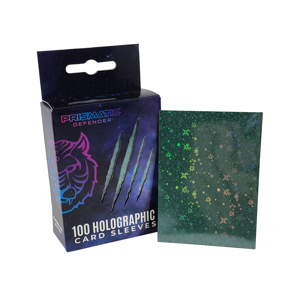 Prismatic Defender-Holographic Card Sleeves-Starfield Holo-Titania 100ct.