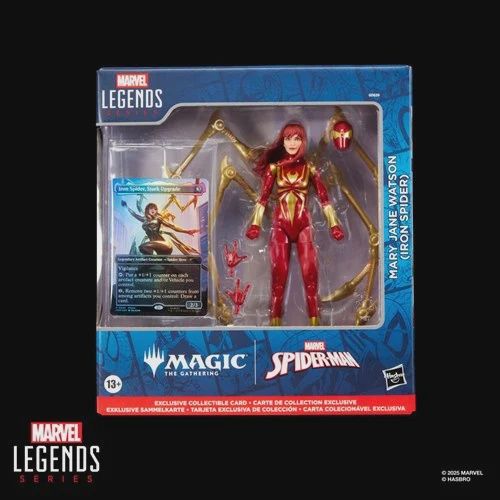 Spider-Man Marvel Legends Magic: The Gathering Mary Jane Watson (Iron Spider) 6-Inch Action Figure and Card
