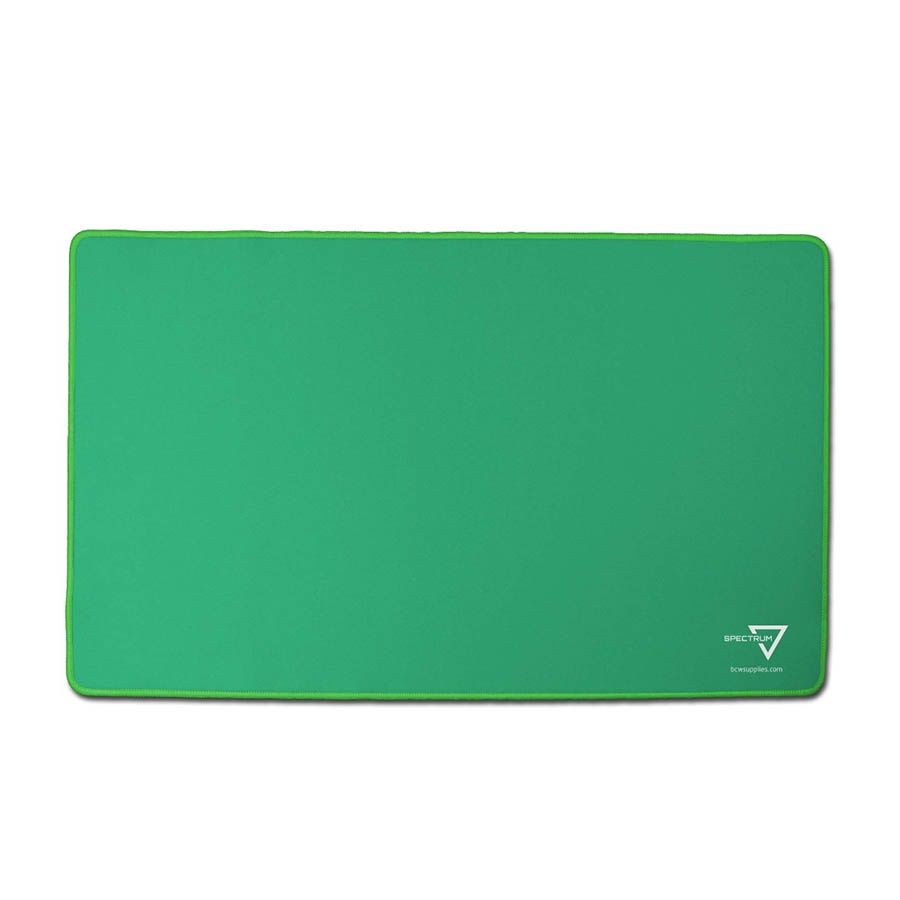 BCW SUPPLIES: SPECTRUM PLAYMAT: STITCHED GREEN