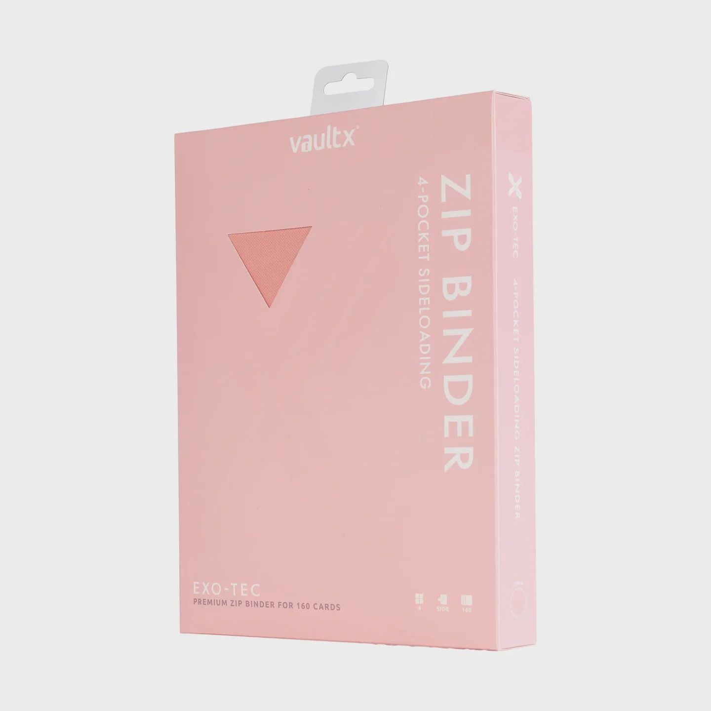 4-Pocket Exo-Tec® Zip Binder Just Pink