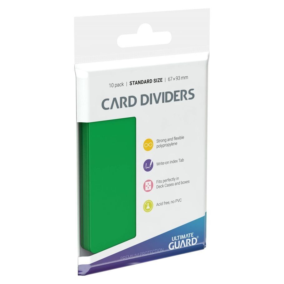 Card Dividers: Green 10pk.