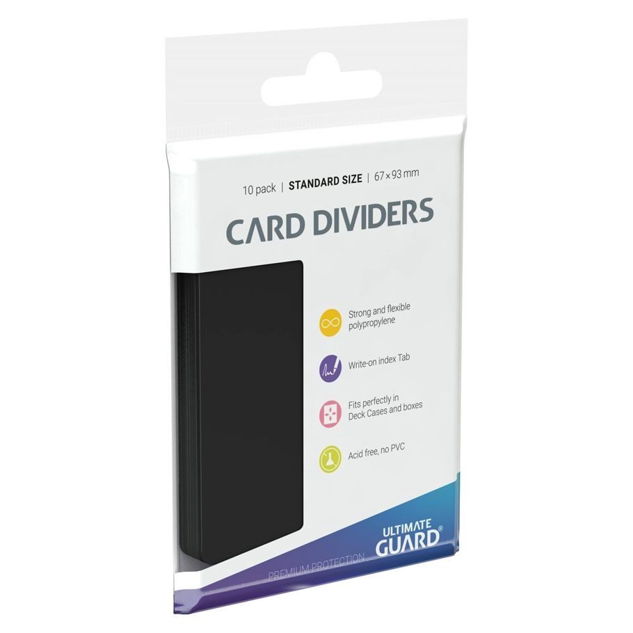 Card Dividers: Black 10Ppk.