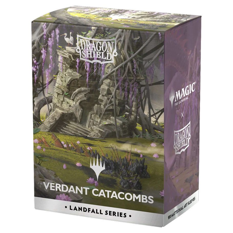 Deck Protector: Art: Dual Matte: Magic the Gathering: Landfall Series: Verdant Catacomb (100)