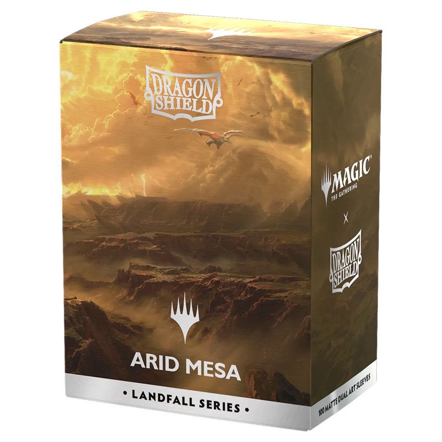 Deck Protector: Art: Dual Matte: Magic the Gathering: Landfall Series: Arid Mesa (100)