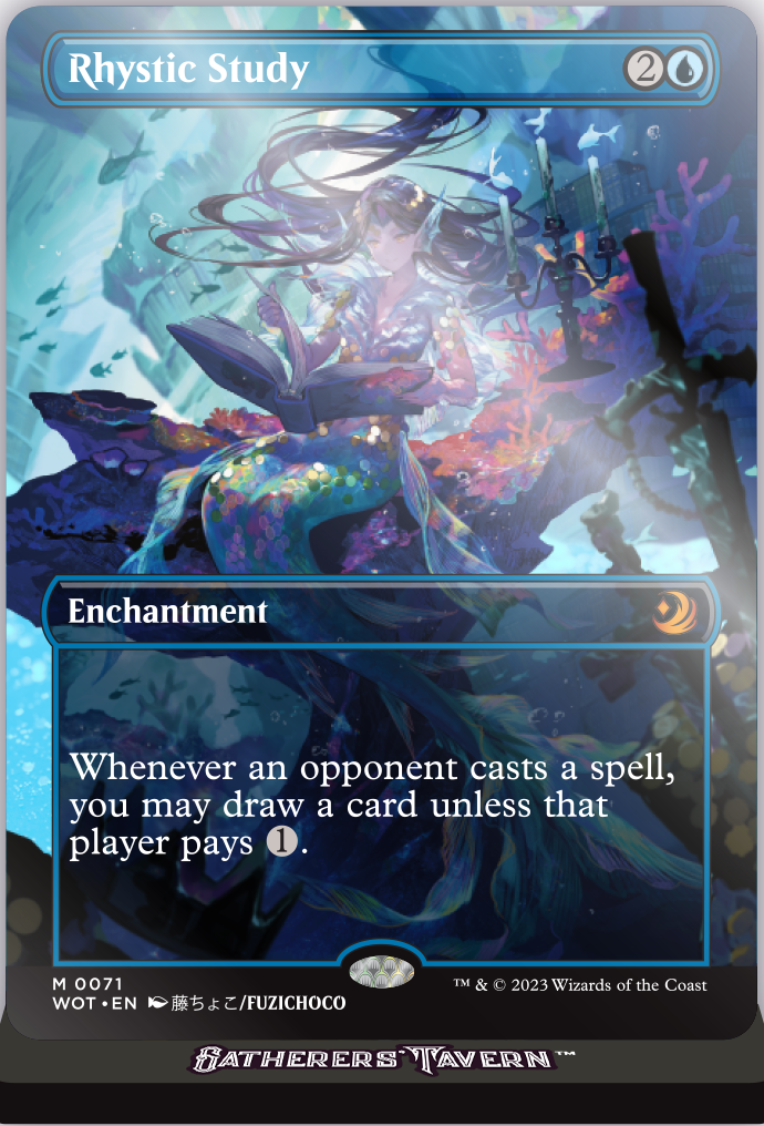 GATHERERS TAVERN MTG SLABS RHYSTIC STUDY SLAB