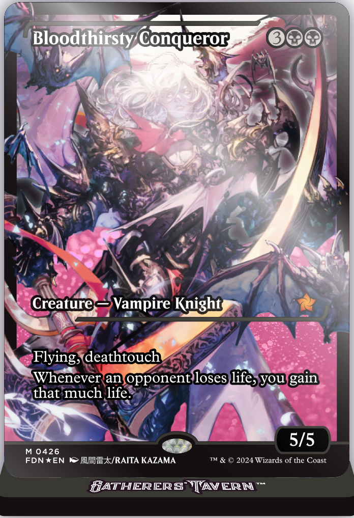 Gatherers Tavern MTG Slabs Bloodthirsty Conqueror Slab