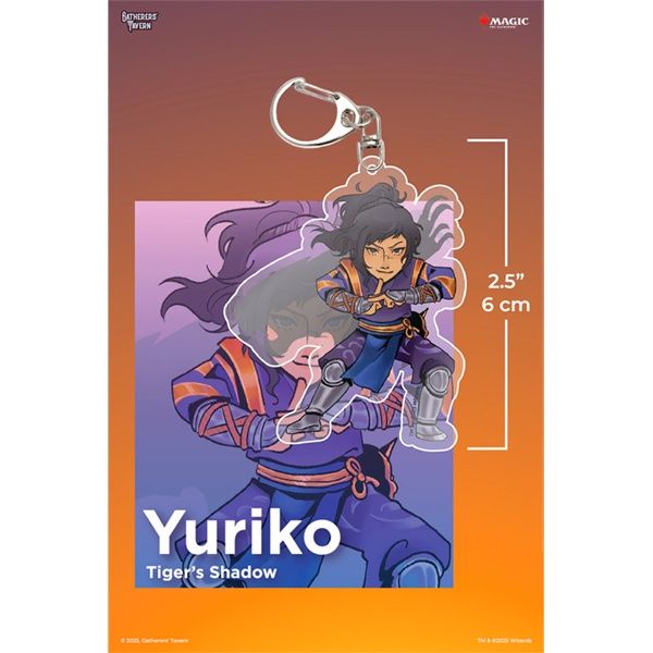 Keychain: MTG Acrylic Commanders- Yuriko, Tiger's Shadow